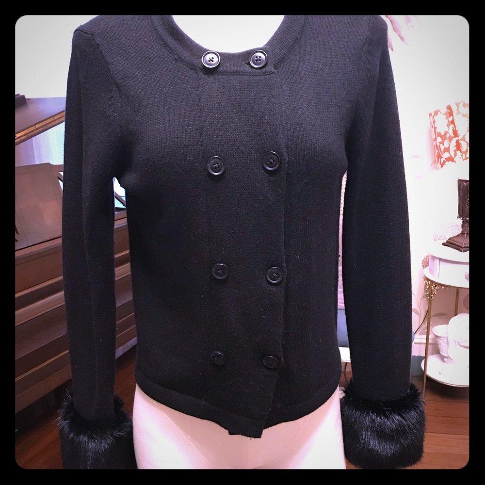 Banana Republic wool blend double breasted sweater
